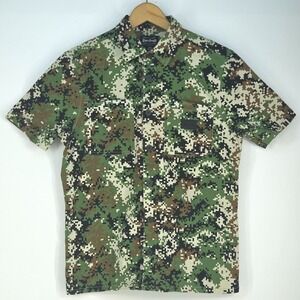 Snoop Dogg Supply Digital Camouflage Button Up Shirt Men Medium Urban Streetwear